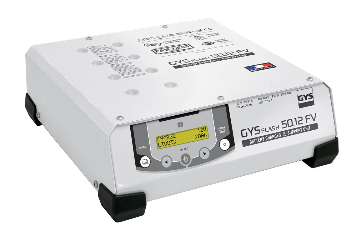 CHARGEUR DE BATTERIE - GYSFLASH 50.12 FV (câbles 2,5 m)